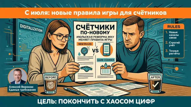 Счётчики по-новому: июльская реформа ЖКХ меняет правила игры